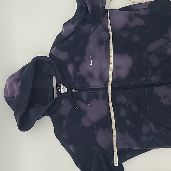 Nike zip up hoodie bleach Dyed women's large - Picture 7 of 12